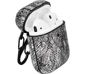 Terratec AirBox Skóra węża czarna / Etui na Apple AirPods 1 i 2