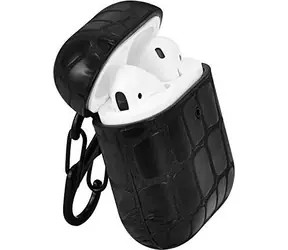 Terratec AirBox Stone Pattern Czarny / Etui na Apple AirPods 1 i 2