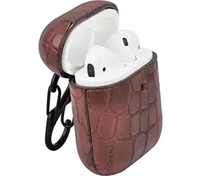 Terratec AirBox Stone Pattern Ciemnobrązowy / Etui na Apple AirPods 1 i 2