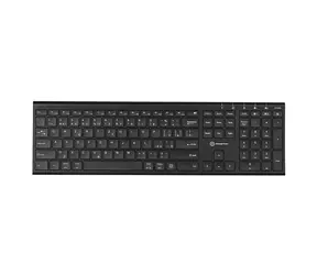 Powerton UltraSlim CZ czarny / klawiatura bezprzewodowa / 2,4 GHz / układ Bluetooth / CZ