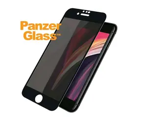 Szkło hartowane PanzerGlass zapewniające prywatność od krawędzi do krawędzi do Apple iPhone 6 i 6s oraz 7 i 8 i SE (2020) czarne