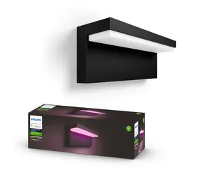 Philips Hue Nyro LED 1x13,5W kinkiet czarny / kinkiet zewnętrzny / 1000lm / 2000-6500K / RGB / IP44