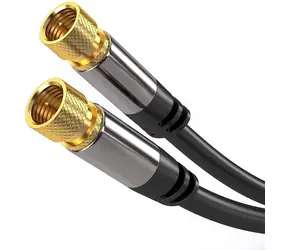 PremiumCord Antena satelitarna Kabel HQ F męski - F męski (135 dB) 4X ekranowany 3M