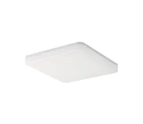 Kwadratowa lampa sufitowa LED Tellur WiFi SMART 24 W, ciepła biel/biały design