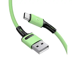 USAMS SJ436 U52 Kabel USB typu C do szybkiego ładowania i transmisji danych 1 m, zielony
