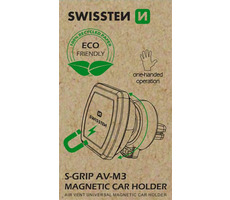 Swissten S-GRIP AV-M3 (OPAKOWANIE EKO) / Magnetyczny uchwyt samochodowy