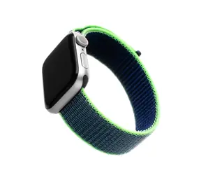 FIXED pasek nylonowy Nylonowy pasek do zegarka Apple Watch 40 mm i zegarka 38 mm w kolorze neonowego błękitu