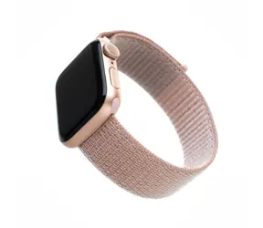 FIXED Pasek nylonowy Nylonowy pasek do zegarka Apple Watch 40 mm i zegarka 38 mm w kolorze różowego złota