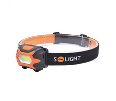 Latarka czołowa Solight LED / 3W COB / 3x AAA