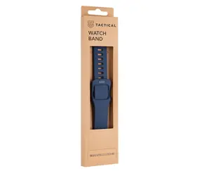 Silikonowy pasek Tactical 790 ze sprzączką do zegarka Apple Watch 38 i 40 mm w kolorze ciemnoniebieskim