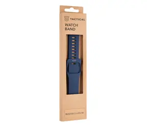 Tactical silikonowy pasek 795 z klamrą do zegarka Apple Watch 42 i 44 mm w kolorze ciemnoniebieskim
