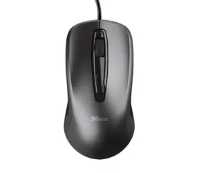 Mysz przewodowa Trust Carve czarna / Mysz biurowa / Optyczna / 1200 DPI / 3 przyciski / USB 
