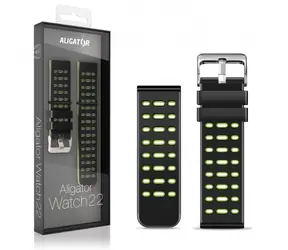 Pasek silikonowy Aligator Dual 22mm w kolorze zielonym
