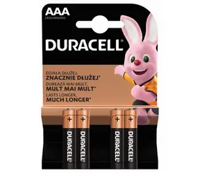 Duracell - Podstawowe baterie AAA 4 szt