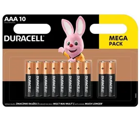 Duracell - Baterie podstawowe AAA 10 szt.