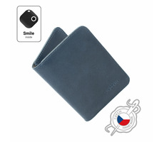 FIXED Smile Wallet XL Skórzany portfel z SMART trackerem FIXED Smile PRO niebieski