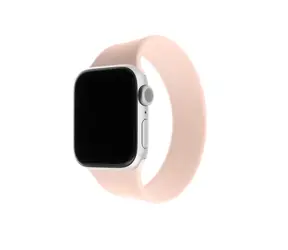 FIXED Pasek silikonowy Elastyczny pasek silikonowy do Apple Watch 42 i 44 mm w rozmiarze L, różowy
