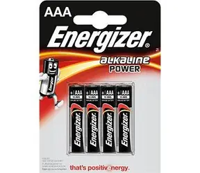 Energizer bateria alkaliczna AAA LR3 Mircro 1,5V 4 szt