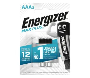 Energizer MAX PLUS Bateria- Mikroołówek AAA 2 szt
