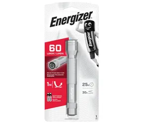 Energizer Metal LED 60lm / Latarka / Poświata: do 30 metrów / 2xAA 