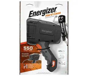 Energizer Hard Case Profesional Spot LED 1000lm / Latarka / Afterglow: do 550 metrów / 6x akumulator AA NiMh