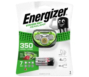 Energizer Headlight Vision HD+ 350lm / latarka czołowa / Afterglow: do 80 metrów / 3xAAA 