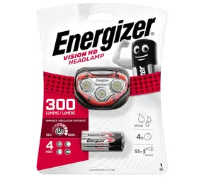 Energizer Headlight Vision HD 300lm / latarka czołowa / Afterglow: do 55 metrów / 3xAAA 