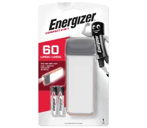 Energizer Fusion Compact 2 w 1 60lm / Latarka / Poświata: do 20 metrów / 2xAAA 