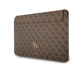 Etui na komputer Guess PU 4G z metalowym Logo 13" brązowe