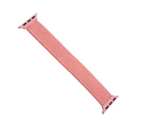 FIXED Pasek nylonowy Elastyczny pasek nylonowy do zegarka Apple Watch 42 i 44 mm w rozmiarze S, różowy