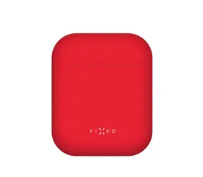 FIXED Silky Ultracienkie silikonowe etui na Apple Airpods w kolorze czerwonym