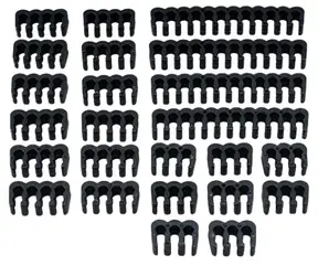 Akasa Black Cable Comb Kit - zestaw do regulacji okablowania