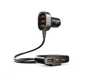 Ładowarka samochodowa USB-A Joyroom JR-CL03 z 5 portami, czarna / 5x USB-A / 5 V / 6,2 A