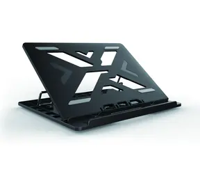 Ergonomiczna podkładka pod laptopa Conceptronic THANA03B czarna / do laptopa 15,6" / 7 pozycji 