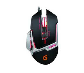Conceptronic DJEBBEL02B czarna / optyczna mysz do gier / USB-A / 8 przycisków / RGB LED / 4000 DPI