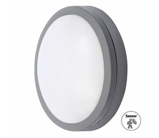 Solight WO781-GM Oświetlenie zewnętrzne LED z czujnikiem Siena szary / 20W / 1500lm / 4000K / IP54 / 23cm