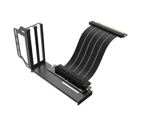 Uchwyt Akasa Riser Black Pro czarny / pionowy z kablem PCIe 3.0 x16