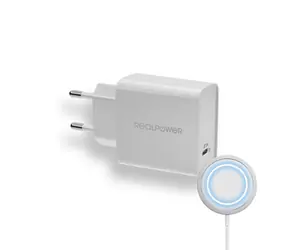RealPower PC-MagSet/ładowarka 20W z USB-C PD i podkładką magnetyczną