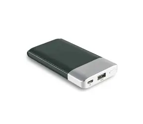 RealPower PB-4000 FASHION czarny / Power bank 4000 mAh / USB / 5V / 2A