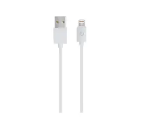 Kabel USB RealPower USB 2.0 USB-A męski - złącze Lightning 1 m biały