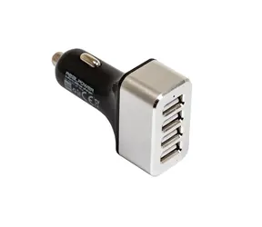 Ładowarka samochodowa USB RealPower 176636 / 4X USB/ 2400 mA