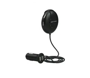 Ładowarka samochodowa USB RealPower 195446 czarna / 6x USB/ 2400 mA