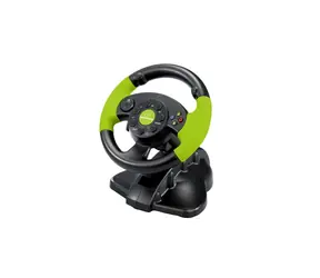 Kierownica Esperanza EG104 High Octane czarno-zielona / technologia wibracyjna / obrót 180° / PC i PS3 i Xbox 360
