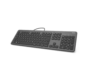 Klawiatura HAMA KC-700 antracytowo-czarna / przewodowa / USB / 1,8 m / CZ i SK