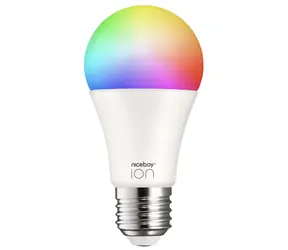 Niceboy ION SmartBulb RGB E27 9W (1 szt.) / LED RGB / E27 / 9W / 470 lm / 2700-6500K / Wi-Fi