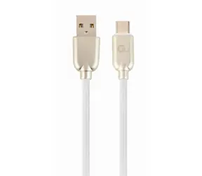 Gembird CC-USB2R-AMCM-2M-W Kabel USB-C biały / 1x USB-C (M) / 1x USB-A (M) / 2m