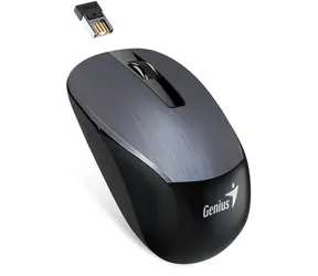 Genius NX-7015 metaliczny szary / Bezprzewodowa mysz optyczna / 1600 DPI / odbiornik USB / 1x AA