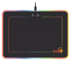 Genius GX GAMING GX-Pad 600H RGB czarny / podkładka pod mysz / RGB LED / USB / 350 x 250 x 5,5 mm