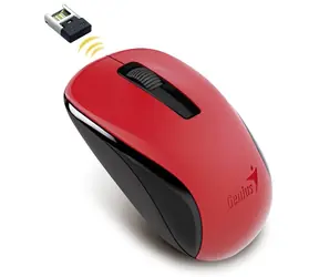 Genius NX-7005 Mysz bezprzewodowa czerwona / Bezprzewodowa mysz optyczna / 1200 DPI / Odbiornik USB / 1x AA