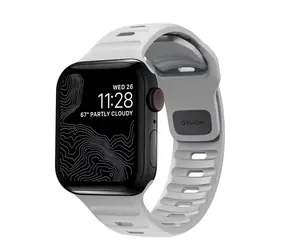 Pasek sportowy Nomad (ML) do Apple Watch 45, 44 i 42 mm, szary